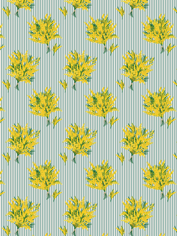 zoom colori MIMOSAS FINE RAYURE pp bleu