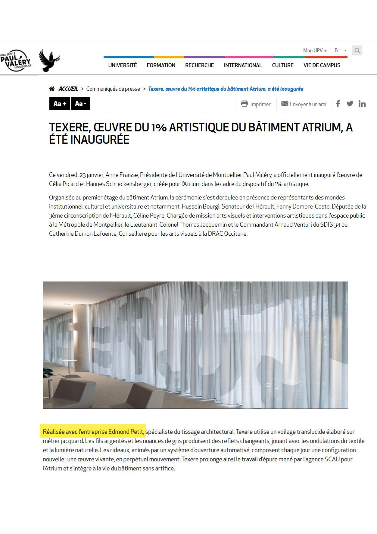 Article UNIVERSITE PAUL-VALERY Montpellier - fev 2026