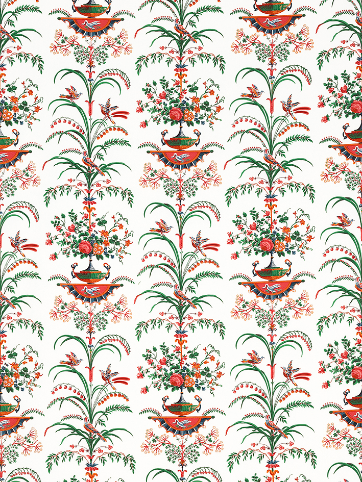 colori RECAMIER papier peint blanc